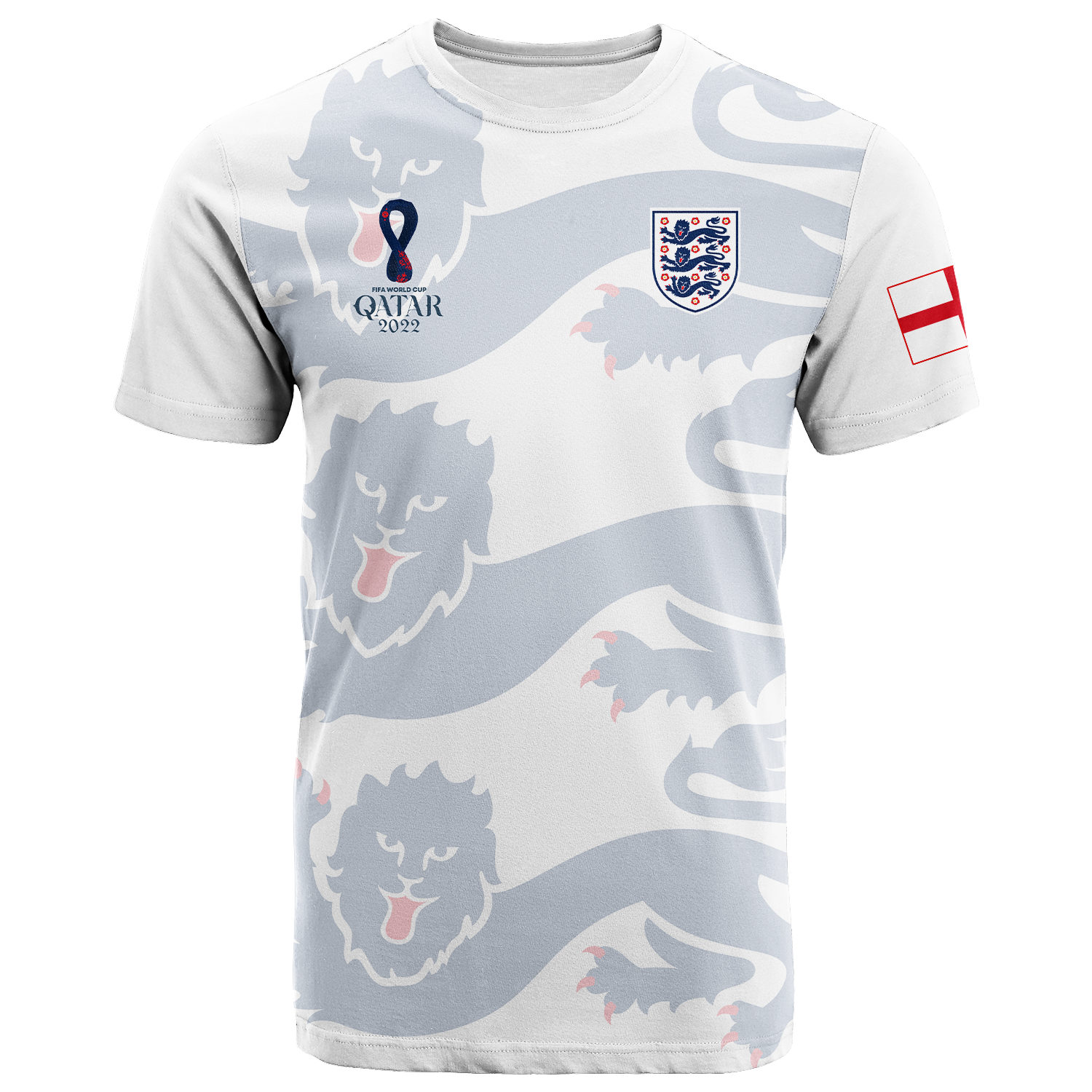 England T Shirt Football 2022 LT2 - Wonder Print Shop