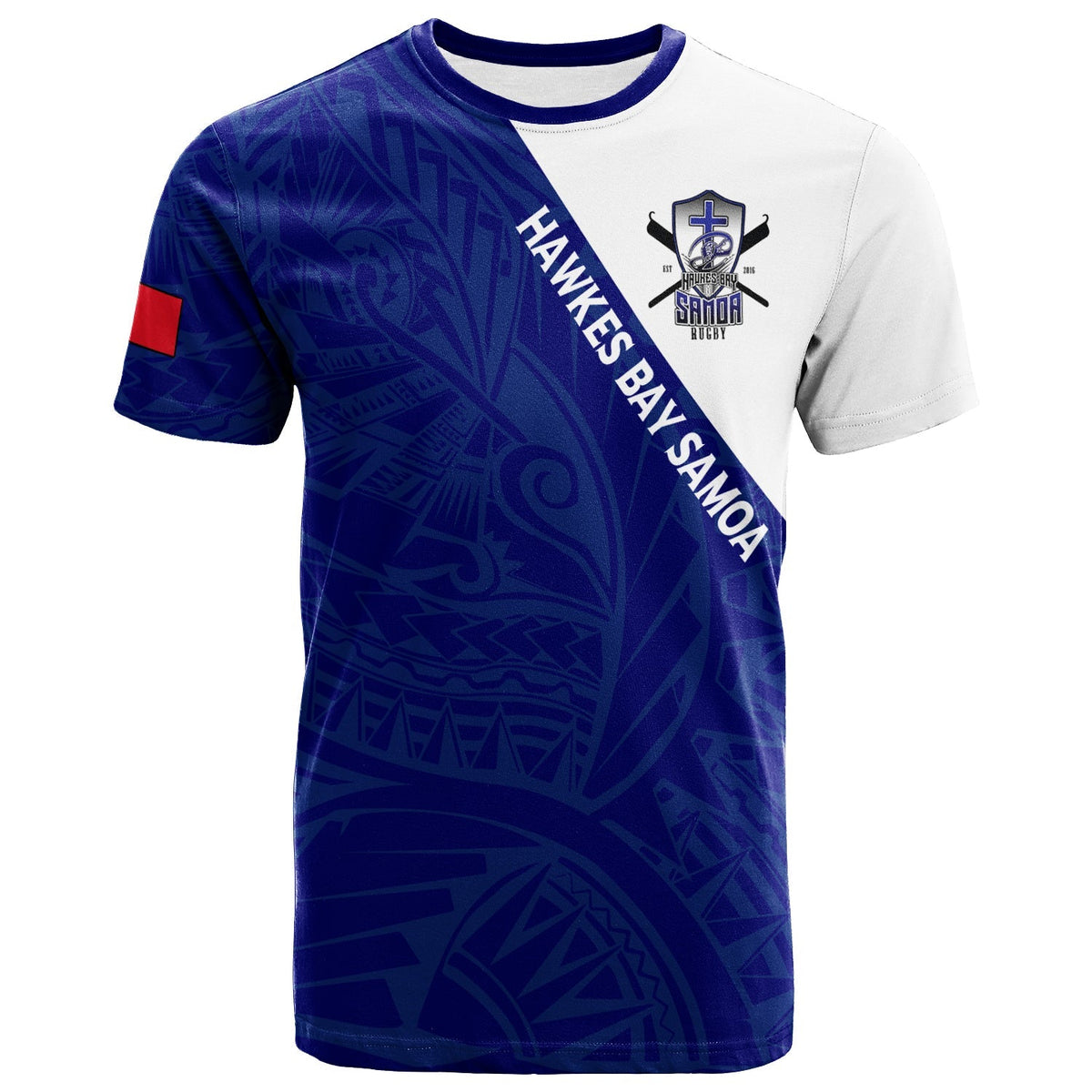Hawkes Bay Samoa Pride T Shirt LT12 - Wonder Print Shop