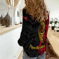 Papua New Guinea 47th Independence Day Bird Of Paradise Women Casual Shirt LT2 - Wonder Print Shop
