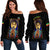Ethiopia Proud Off Shoulder Sweater Haile Selassie I LT13 - Wonder Print Shop