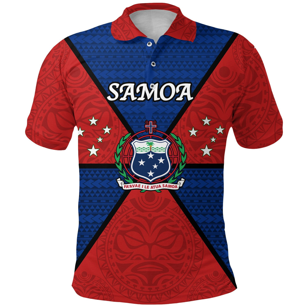 Samoa Polo Shirt Maori Polynesian LT20 - Wonder Print Shop