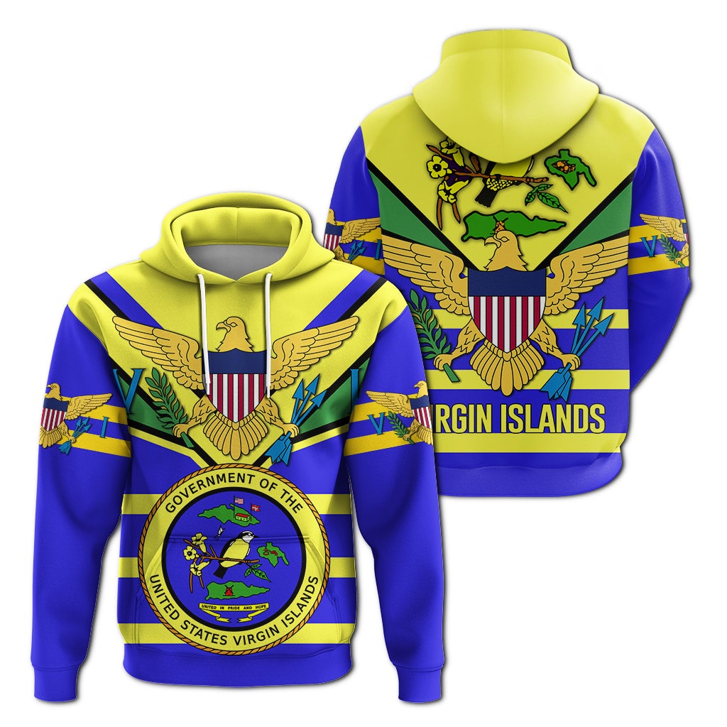 US Virgin Islands Hoodie Egales with Seal LT4 - Wonder Print Shop