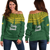 Society Islands Pride Women Off Shoulder Sweater LT12 - Wonder Print Shop