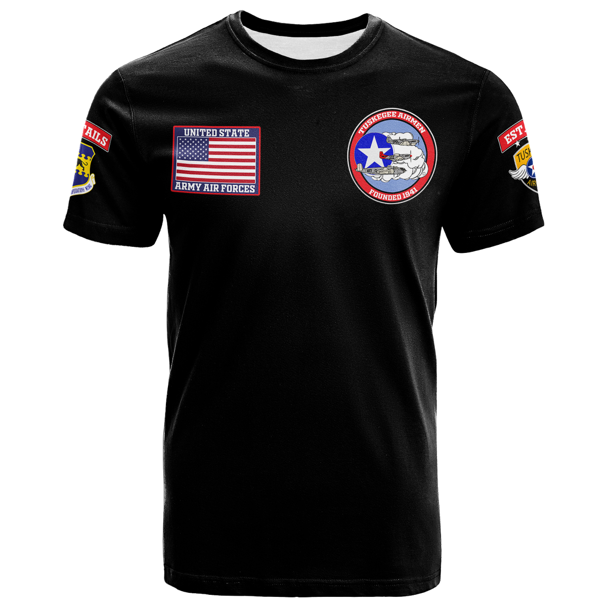 Tuskegee Airmen The Red Tails Pride T Shirt LT12 - Wonder Print Shop