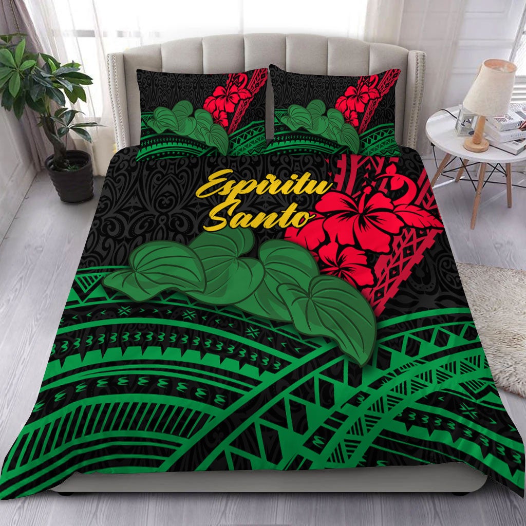 Vanuatu Espiritu Santo Bedding Set Kava With Hibiscus LT12 - Wonder Print Shop