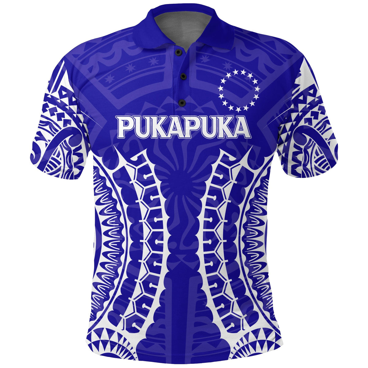 Custom Cook Islands Pukapuka Polo Shirt Tribal Pattern LT12 - Wonder Print Shop