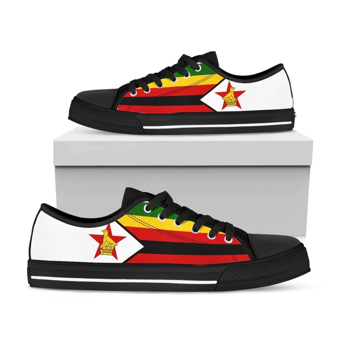 african-footwear-zimbabwe-flag-low-top-shoe