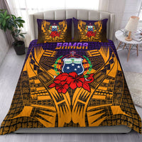 Samoa Bedding Set Hibiscus With Tribal LT12 - Wonder Print Shop