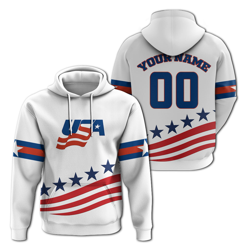 Custom USA Hockey Pride Hoodie LT12 - Wonder Print Shop