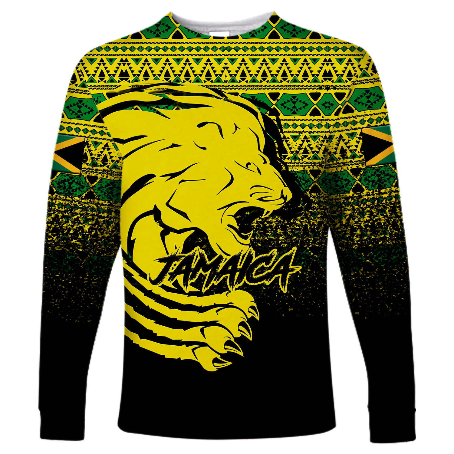 Jamaica Lion Legend Long Sleeve Shirt LT12 - Wonder Print Shop