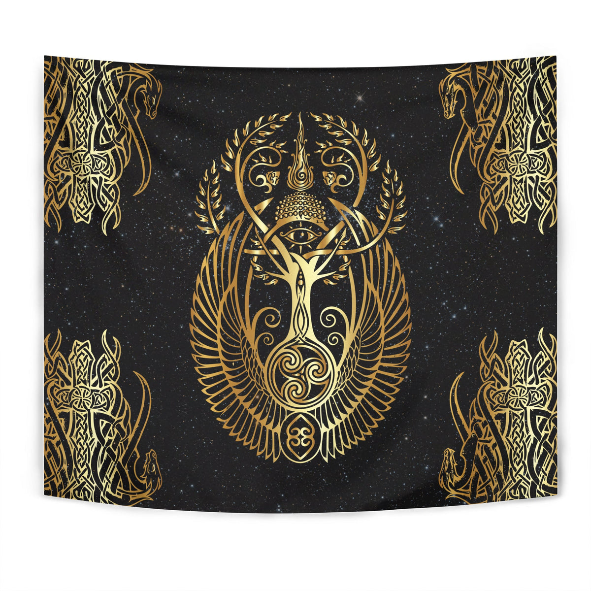 Viking Yggdrasil Tree Of Life Odin Tapestry LT12 - Wonder Print Shop