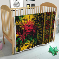 Ethiopia Lion Reggae Premium Quilt Ethiopian Cross LT13 - Wonder Print Shop