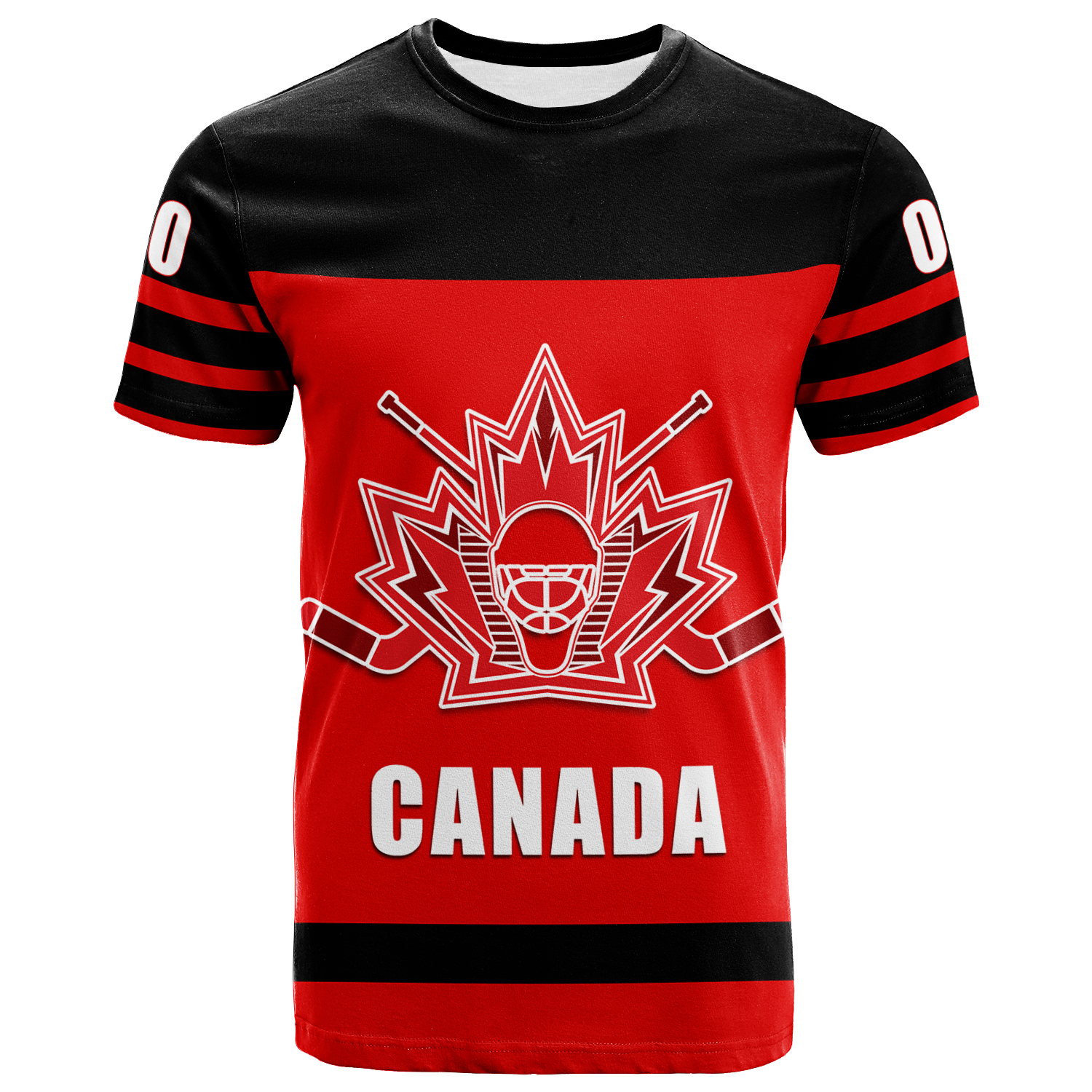 Custom Canada Hockey Team Supporter Fathers Day T Shirt LT12 - Wonder Print Shop