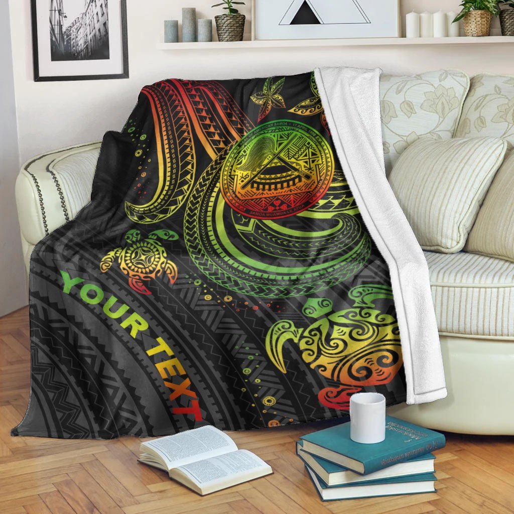 american-samoa-custom-personalised-premium-blanket-reggae-turtle