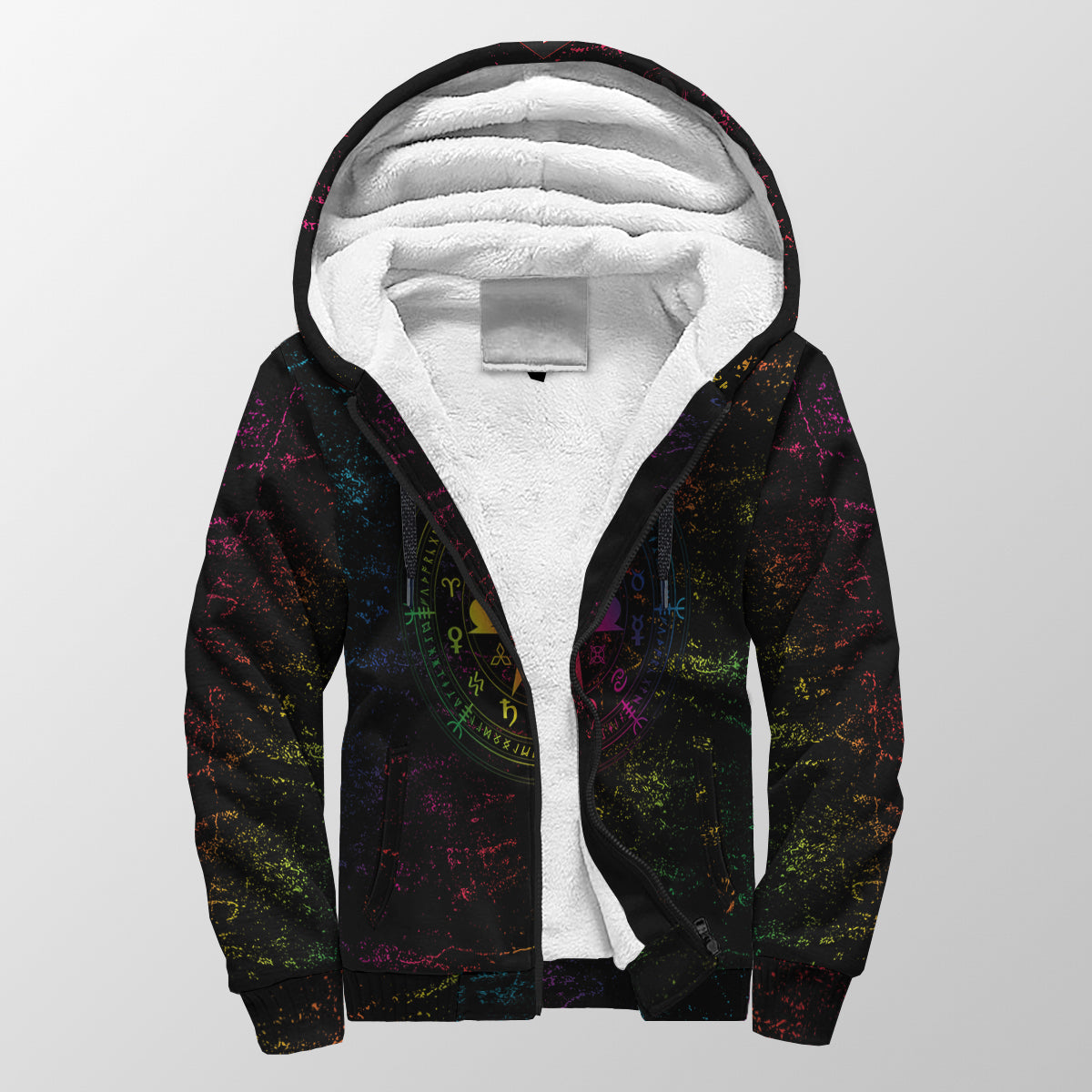 Mystic Wicca Sherpa Hoodie LT12 - Wonder Print Shop