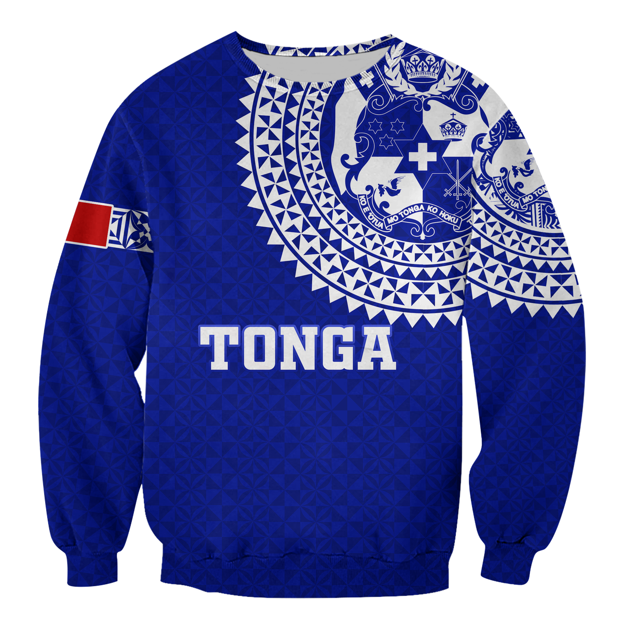 Tonga Sweatshirt Tongan Blue Turtle LT12 - Wonder Print Shop