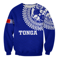 Tonga Sweatshirt Tongan Blue Turtle LT12 - Wonder Print Shop