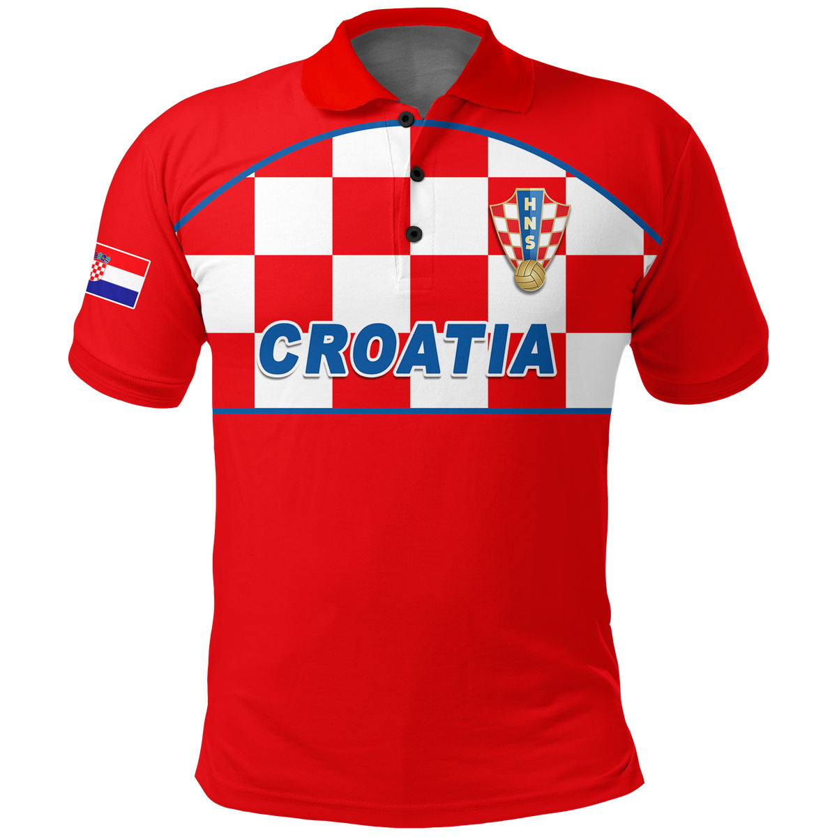 Custom Croatia Polo Shirt Football 2022 Checkerboard LT12 - Wonder Print Shop