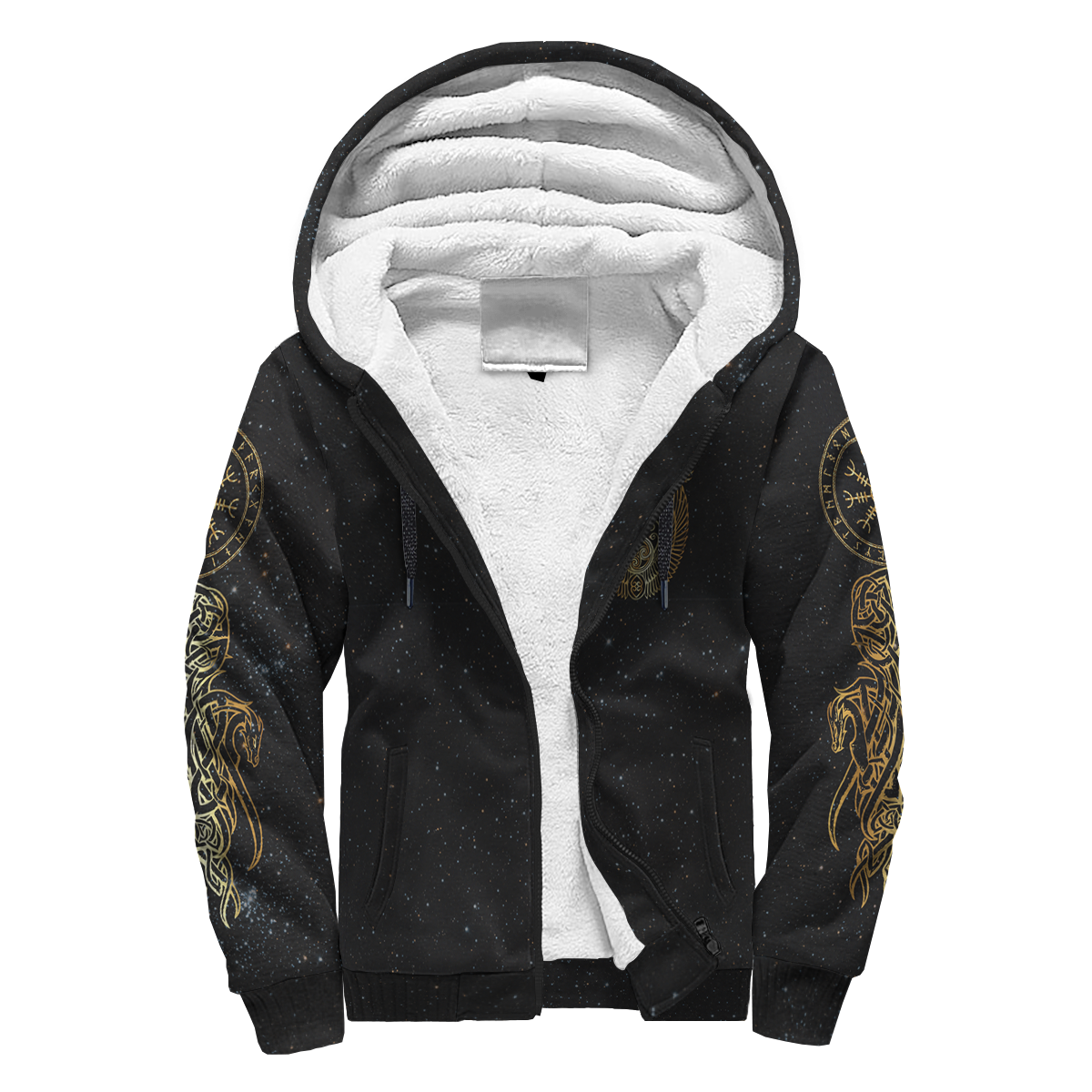 Viking Yggdrasil Tree Of Life Odin Sherpa Hoodie LT12 - Wonder Print Shop