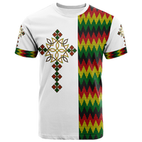 Ethiopian Art Cross T Shirt LT12 - Wonder Print Shop