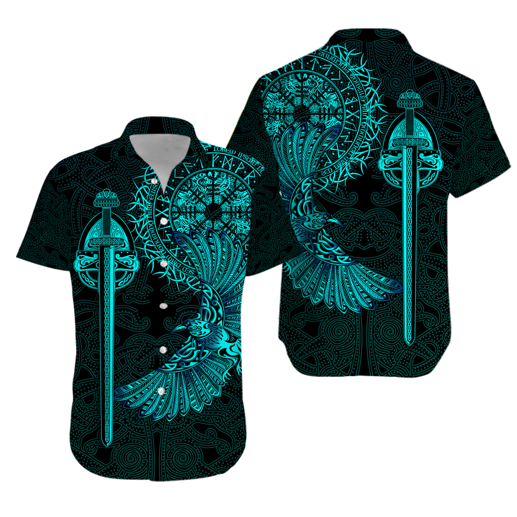 Viking Raven Tattoo Art Hawaiian Shirt LT12 - Wonder Print Shop