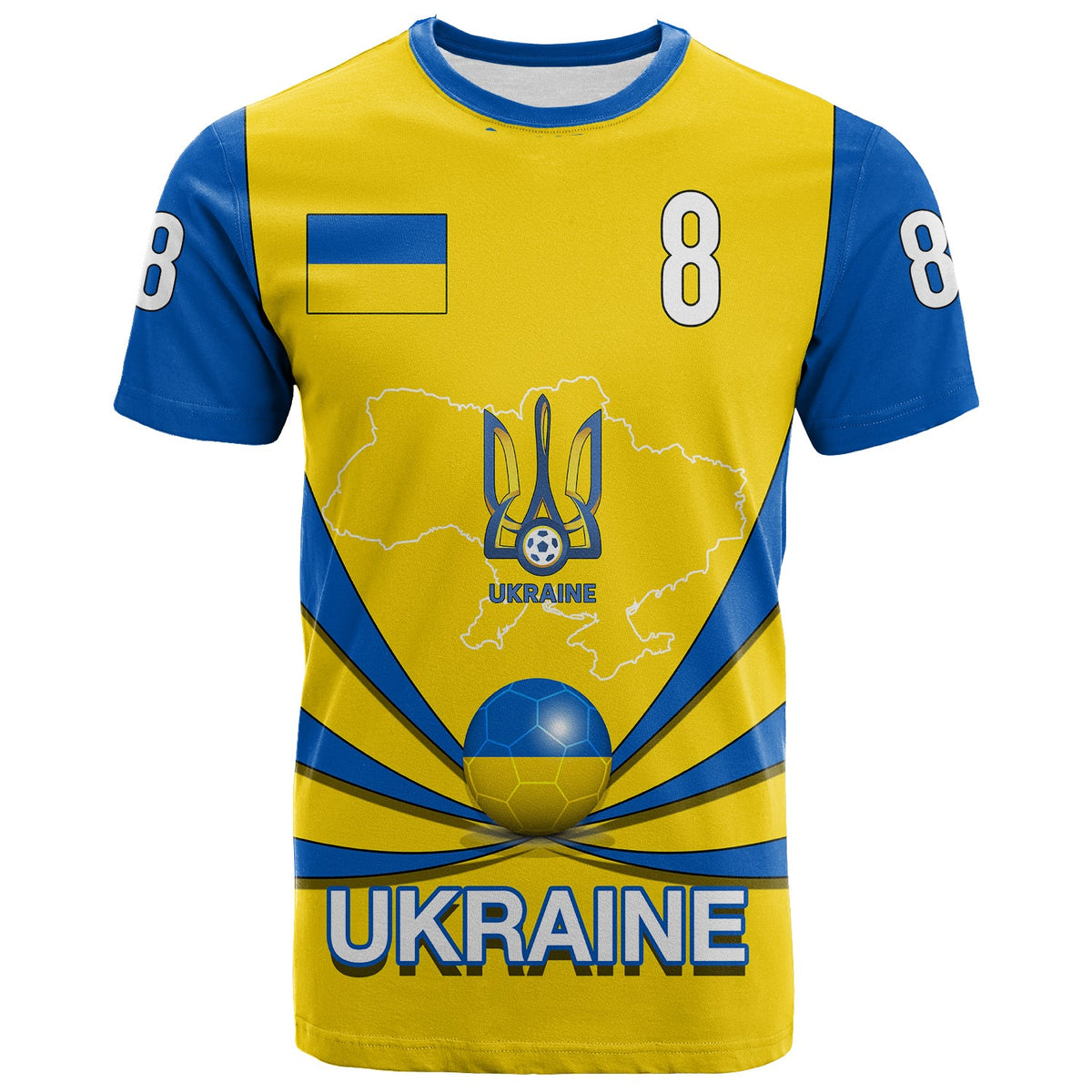 Custom Ukraine Football 2021 T Shirt LT20 - Wonder Print Shop