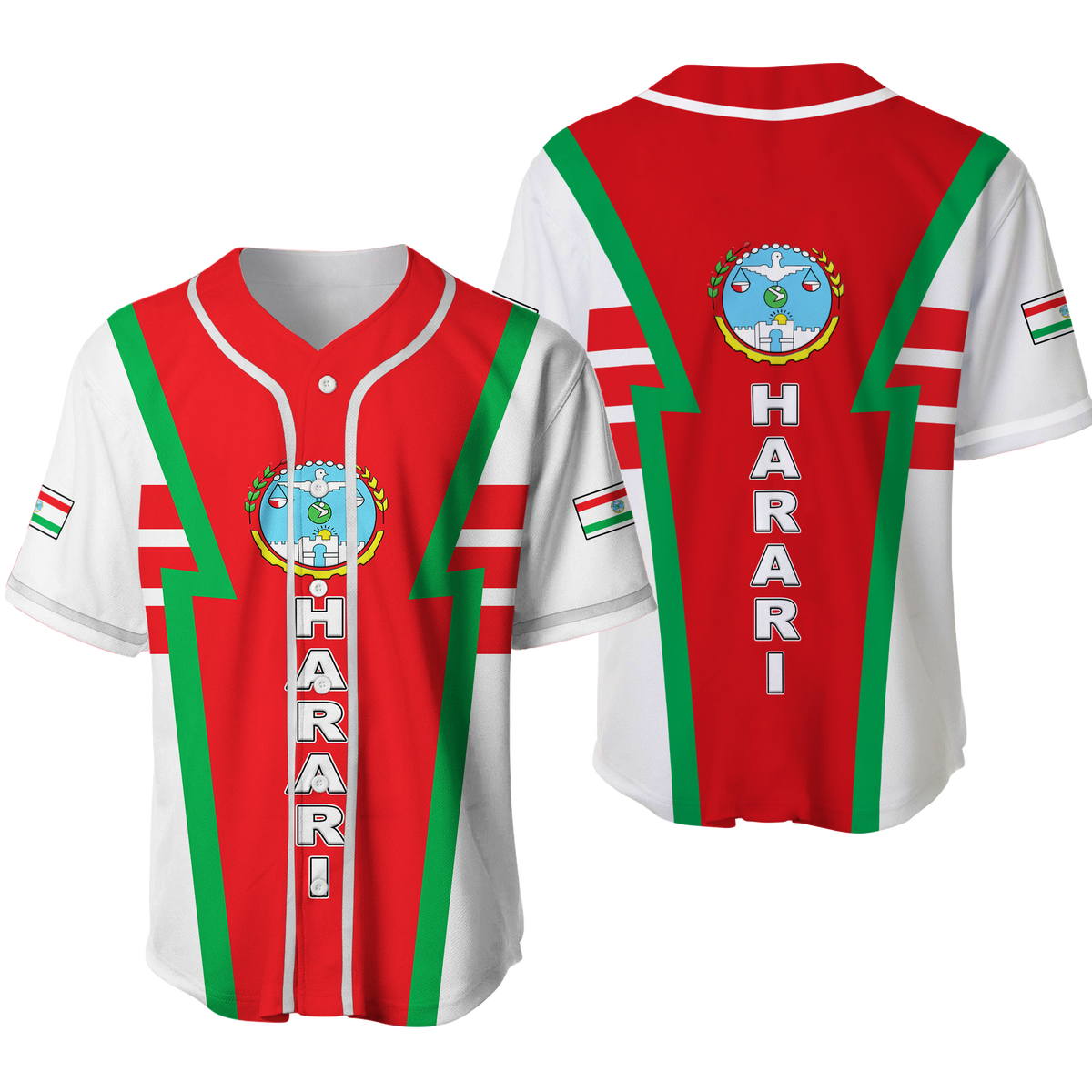 Harari Region Legend Ethiopia Baseball Jersey LT12 - Wonder Print Shop