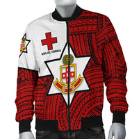 Kolisi Tonga Bomber Jacket - Mate Ma'a Tonga Red Original LT20 - Wonder Print Shop