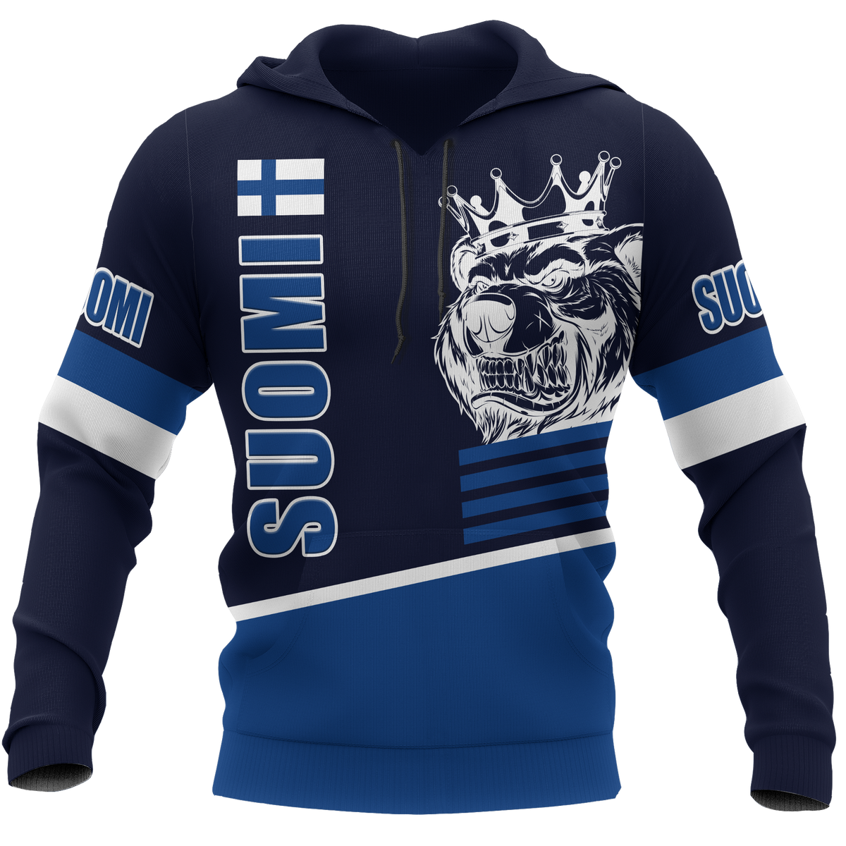 Finland Hoodie Leijonat Suomi Ice Hockey - Wonder Print Shop