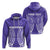 Custom Rarotonga Cook Islands Hoodie Purple Tribal Pattern LT12 - Wonder Print Shop