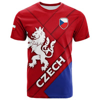 Custom Czech Republic Euro T Shirt Flag Style LT12 - Wonder Print Shop