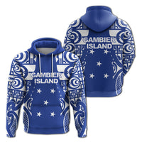 Gambier Islands Tribal Tattoo Hoodie LT12 - Wonder Print Shop