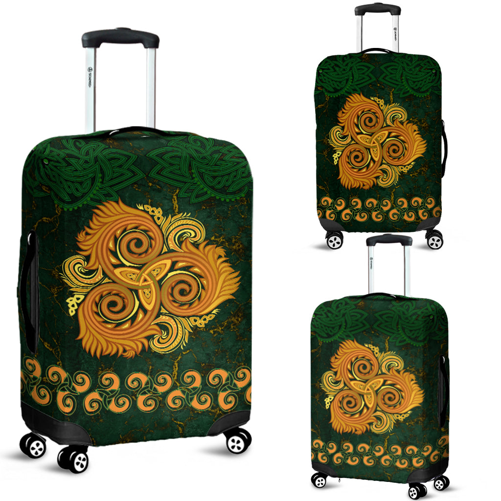 Celtic Disk Ornament Triple Spiral Luggage Covers LT12 - Wonder Print Shop