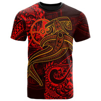 Yap T Shirt Red Shark Polynesian Tattoo - Wonder Print Shop