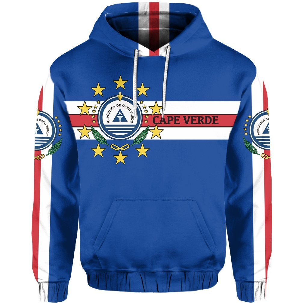 Cape Verde Flag Simple Style Hoodie LT20 - Wonder Print Shop