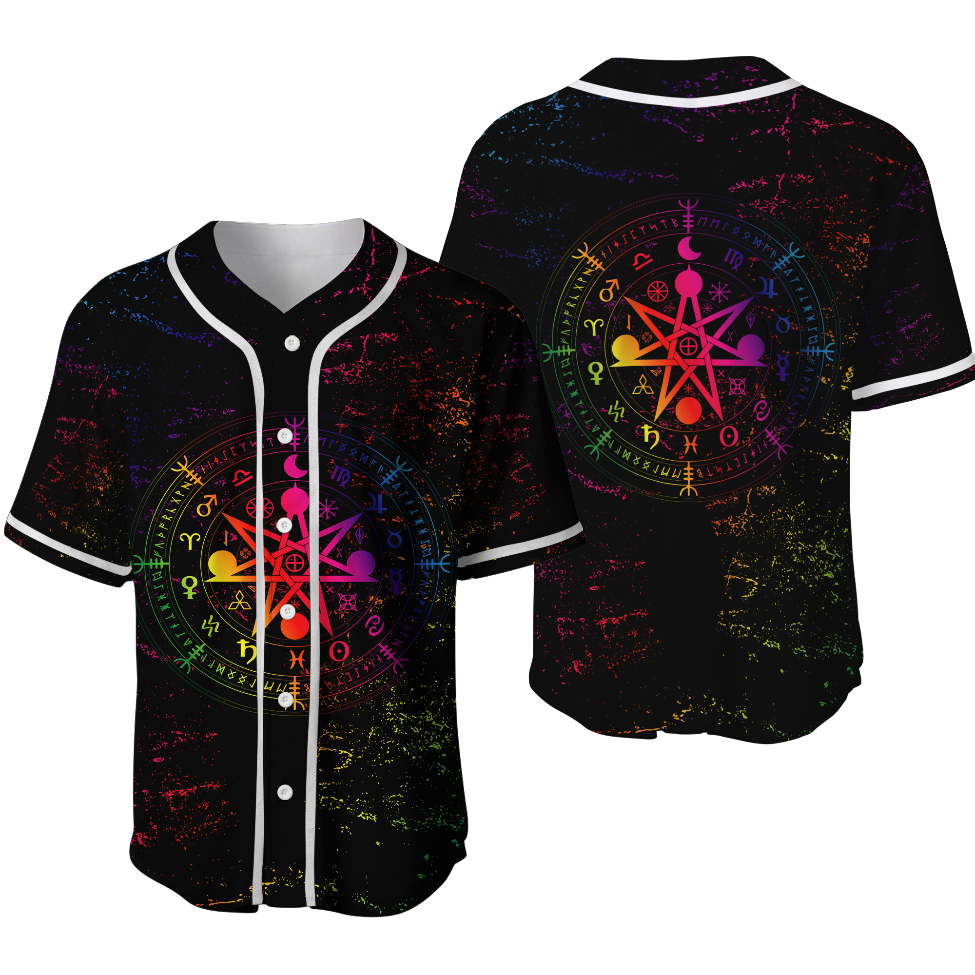 Mystic Wicca Baseball Jersey LT12 - Wonder Print Shop