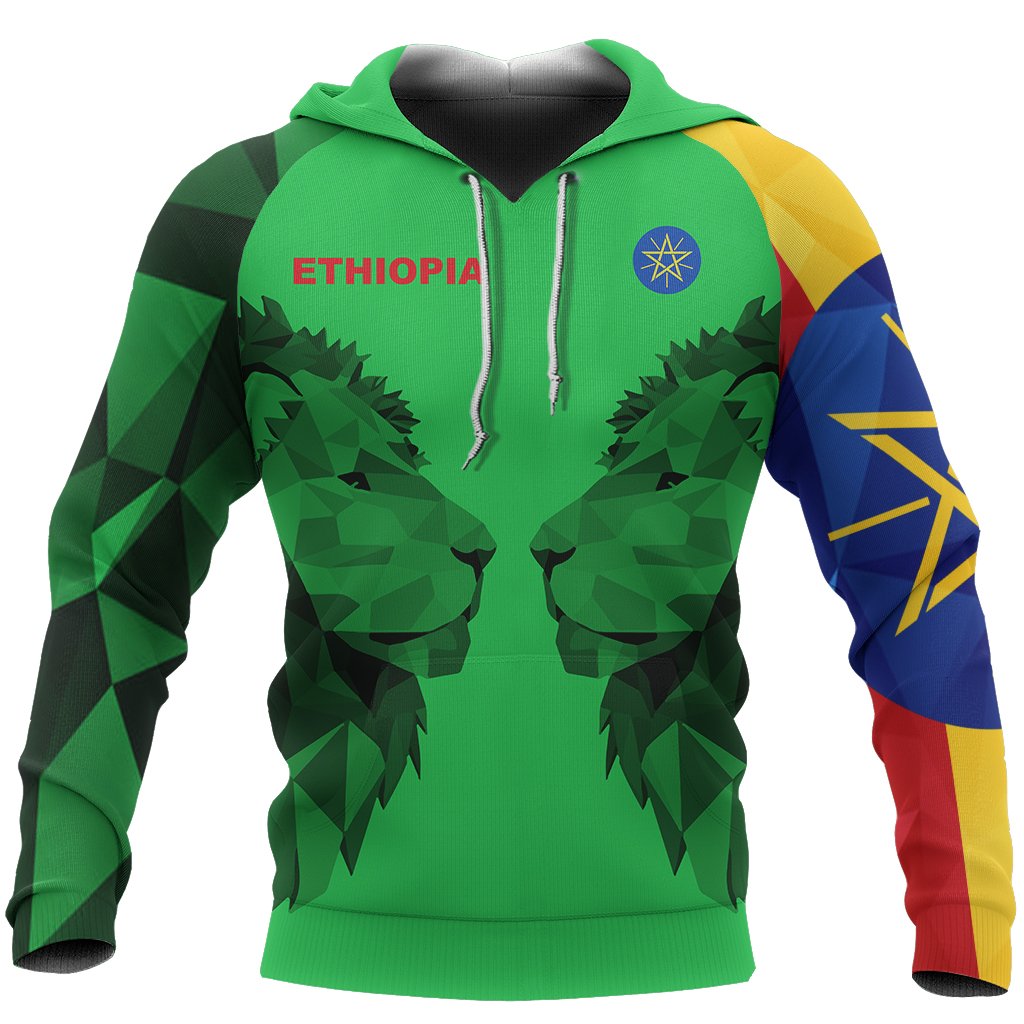 ethiopia-hoodie-double-lion-green-version
