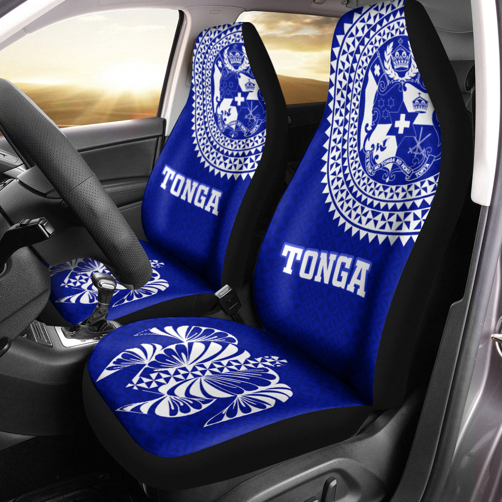 Tonga Car Seat Covers Tongan Blue Turtle LT12 - Wonder Print Shop