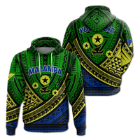 Custom Personalised Malampa Province Vanuatu Tribal Pattern Hoodie LT12 - Wonder Print Shop