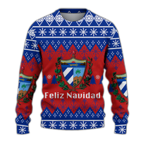 Cuba Christmas Feliz Navidad Ugly Pattern Sweatshirt - LT12 - Wonder Print Shop