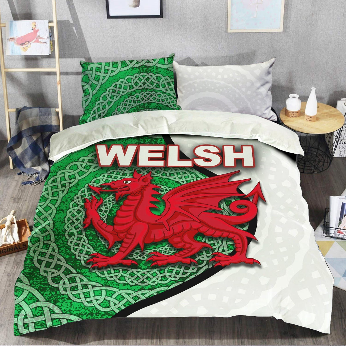 Wales Welsh Dragons Bedding Set LT20 - Wonder Print Shop