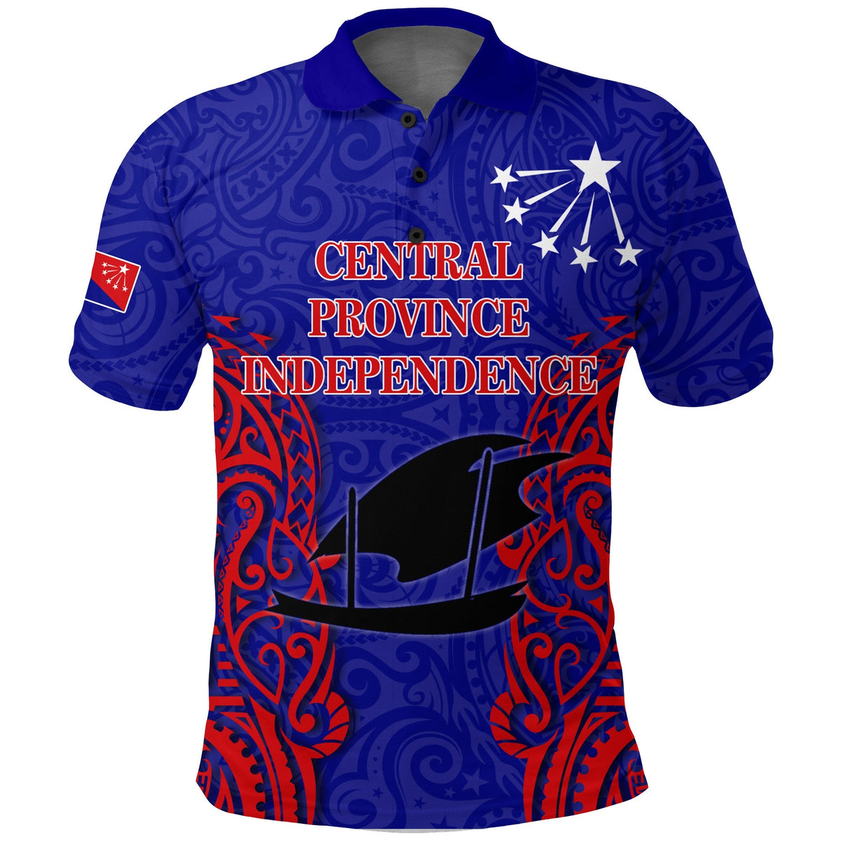 Papua New Guinea Central Province Independence Pride Polo Shirt LT12 - Wonder Print Shop