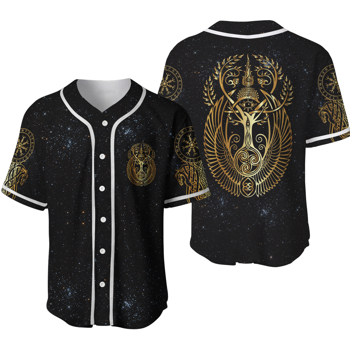 Viking Yggdrasil Tree Of Life Odin Baseball Jersey LT12 - Wonder Print Shop