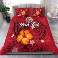 (Custom Personalised) Tahiti Maohi Bedding Set - Hibiscus With Tribal LT12 - Wonder Print Shop