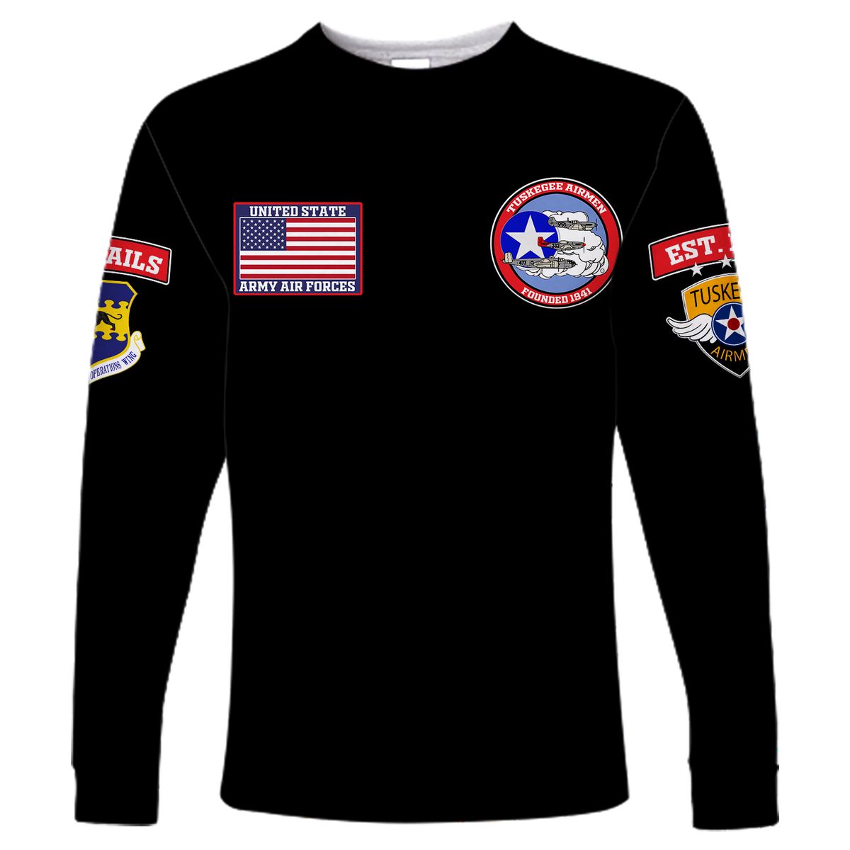 Tuskegee Airmen The Red Tails Pride Long Sleeve Shirt LT12 - Wonder Print Shop