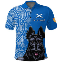 Scottish Terrier With Thistle Polo Shirt LT12 - Wonder Print Shop
