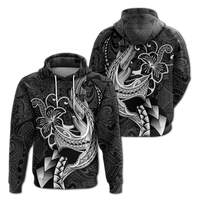 Polynesian Shark Tattoo Hawaii Tribal Hoodie LT12 - Wonder Print Shop