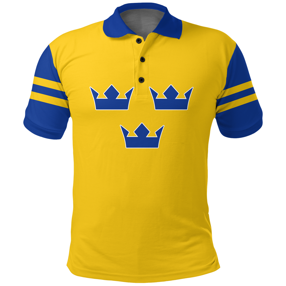 Custom Sweden Hockey Pride Polo Shirt LT12 - Wonder Print Shop