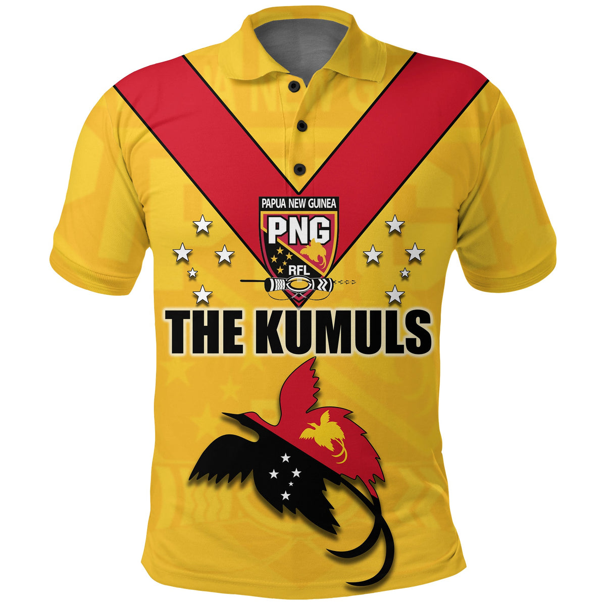 Papua New Guinea Rugby Polo Shirt PNG The Kumuls LT20 - Wonder Print Shop