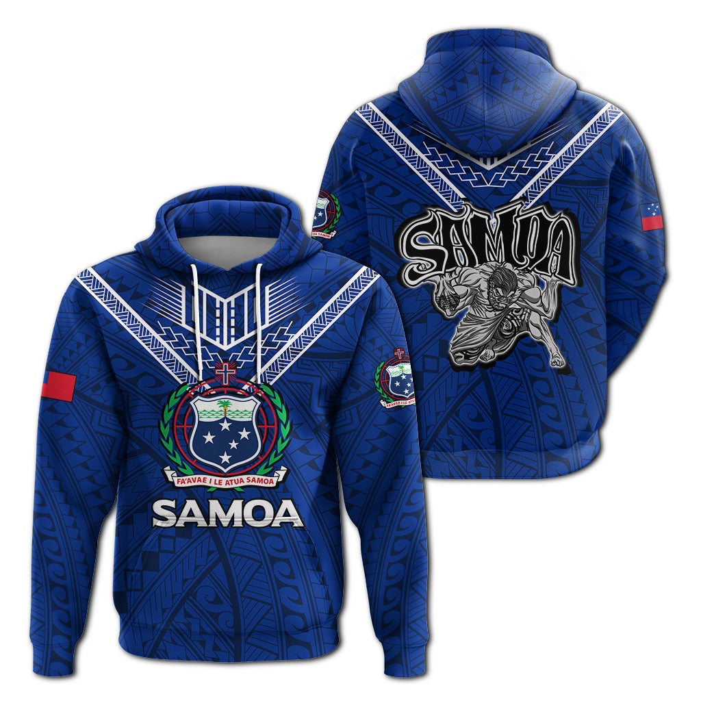 Samoa Hoodie Samoan Warrior Pride LT12 - Wonder Print Shop